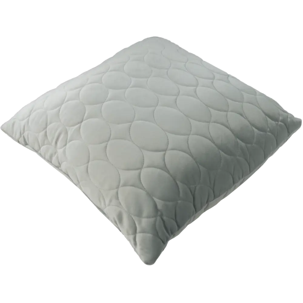 Подушка Овалы 50x50 см цвет серебро 88110700 STLM-2070323 LINEN WAY  - Вид №1