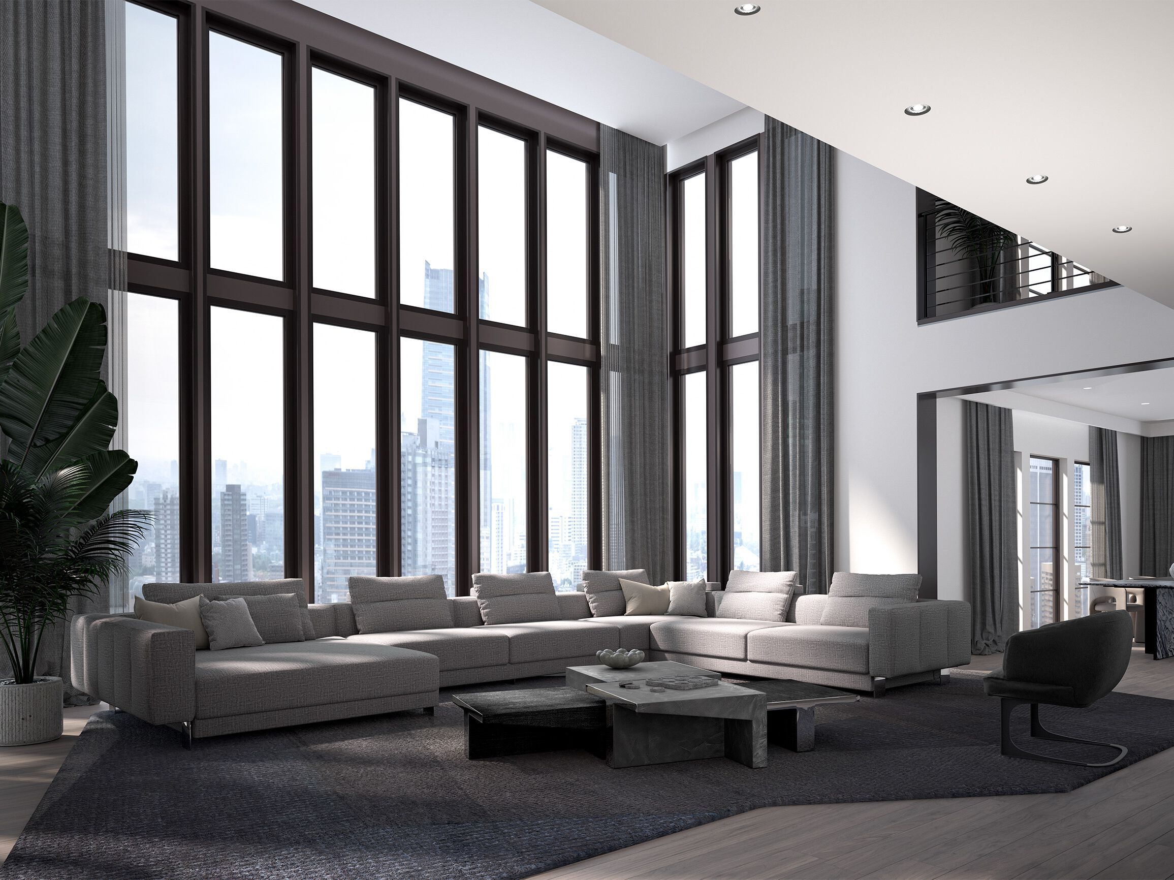 Квадратный журнальный столик из смолы Arketipo TALKING HEADS ARCH-00004710 - Вид №3