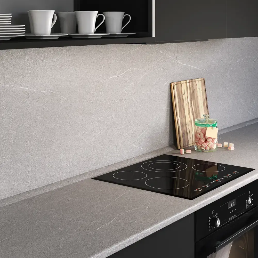 Столешница KONSENSA Гранит серый 60x300x2.5 см ДСП цвет серый 89452048 STLM-2002255 ДСП Постформинг - Вид №6