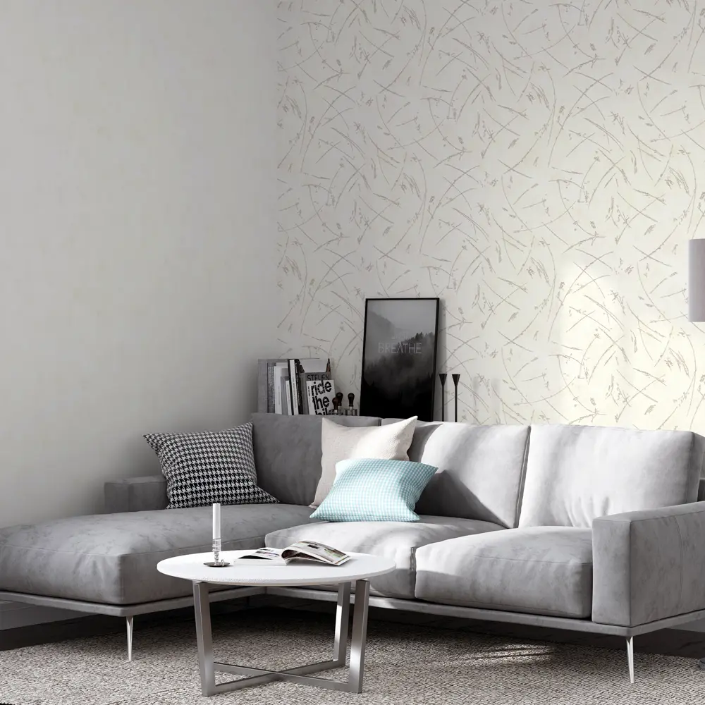 INSPIRE Decobeton: Флизелиновые обои светло-бежевые для стильного интерьера 89344378 STLM-0817758 - Вид №3