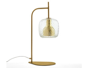 Стеклянная настольная лампа с фиксированной рукояткой