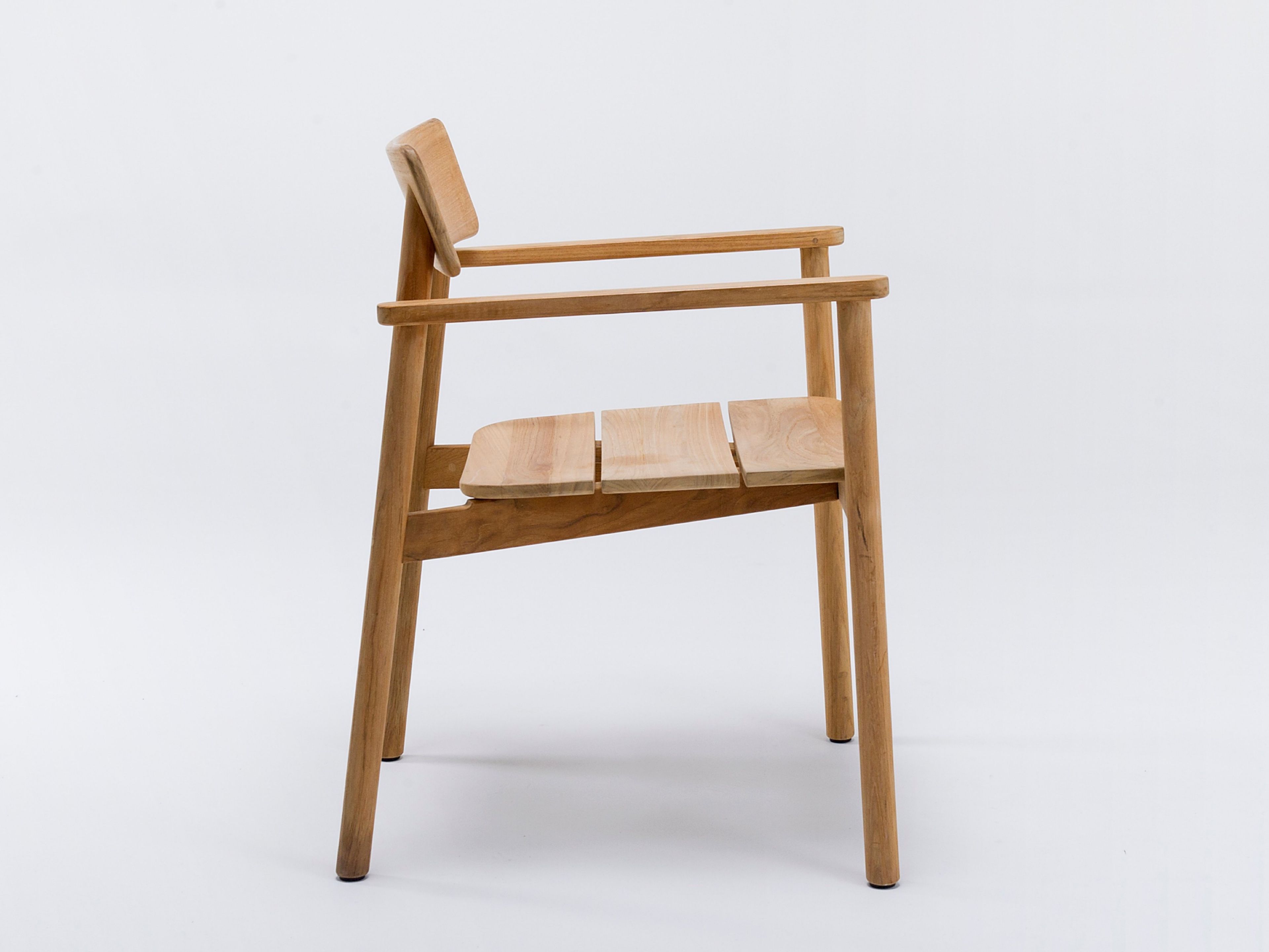 Садовое кресло из тикового дерева с подлокотниками Unopiù Pevero ARCH-00119319 - Вид №3