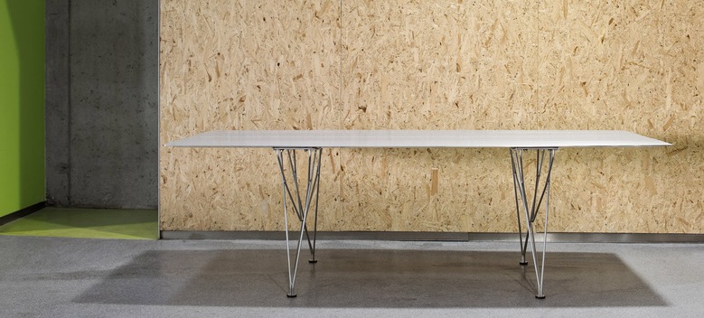 007317 Стол "B" Steel BD Barcelona Design "B" collection 