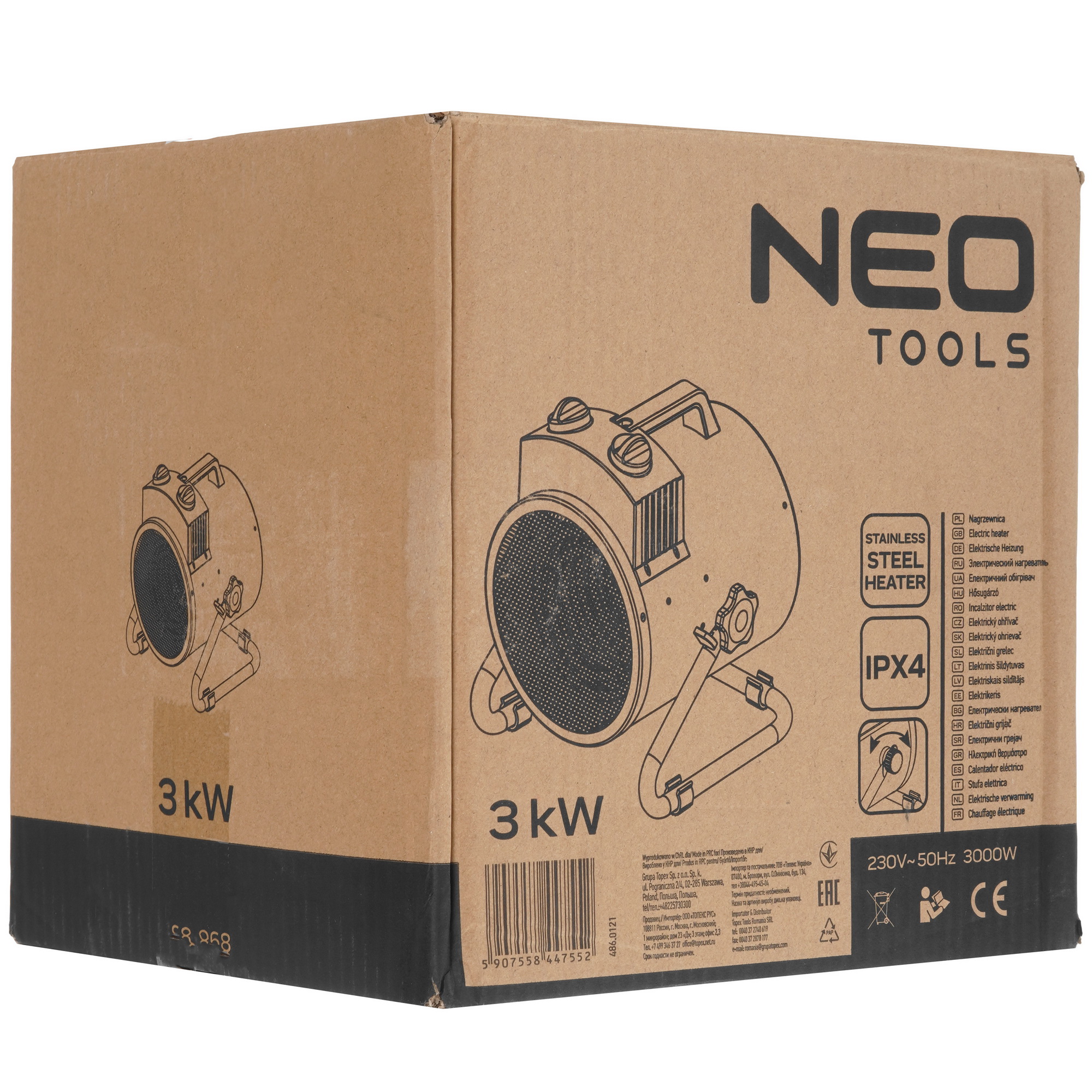 9177342 Тепловая пушка электрическая NEO Tools 90-068 STDN-0087543 - Вид №6