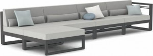 MNST1134 Concept 4 лава черный текстиль слева Manutti Fuse
