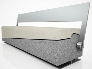 Manufatti Viscio Реконструированная каменная скамья со спинкой Actea