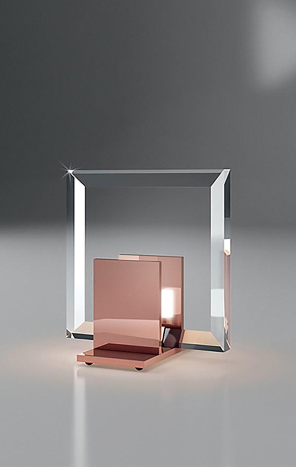 NEXO LUCE Настольная светодиодная лампа из стали и стекла Oxen table lamp 7128d0 - Вид №1