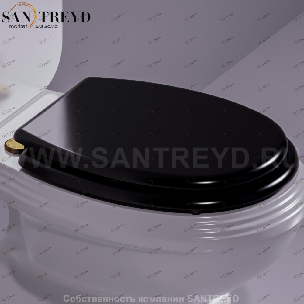 AR003D02NEROBR Крышка сиденье для унитаза Simas Arcade