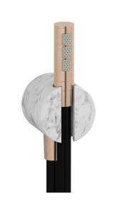 Дуплекс Marmo, белый мрамор WE ARE IB sh044pl Brushed Rose Gold Shower