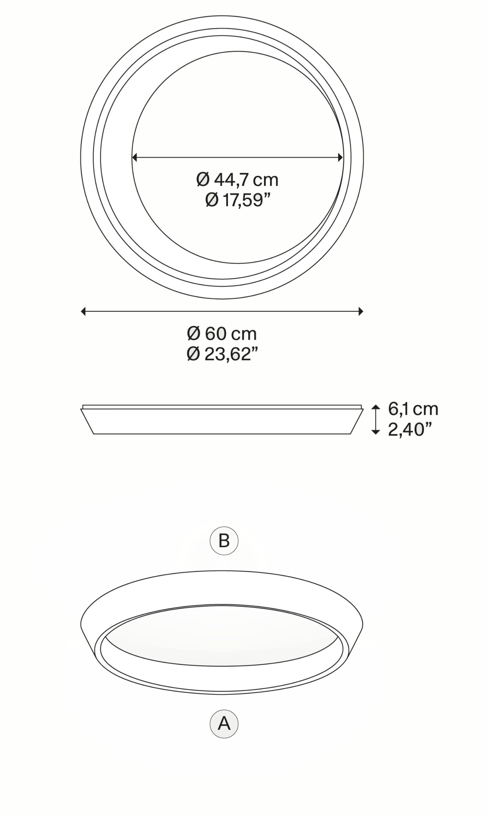 Литой алюминиевый светодиодный потолочный светильник Lodes Tidal ARCH-00080434 - Вид №7