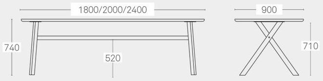 ONDARRETA Прямоугольный стол Bai sun-id-1367557 - Вид №3