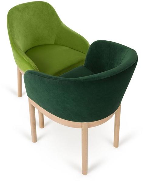 Paged Стул из ткани с подлокотниками Viena B-viena - Вид №3