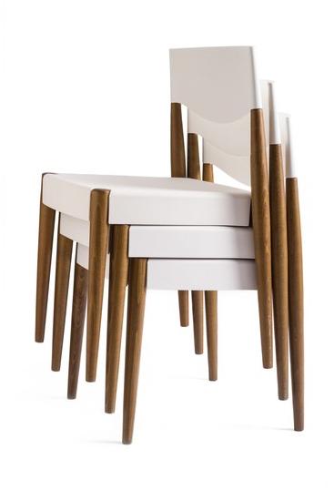 ALMA DESIGN Штабелируемый стул из дерева и полипропилена Virna sun-id-1447242 - Вид №16