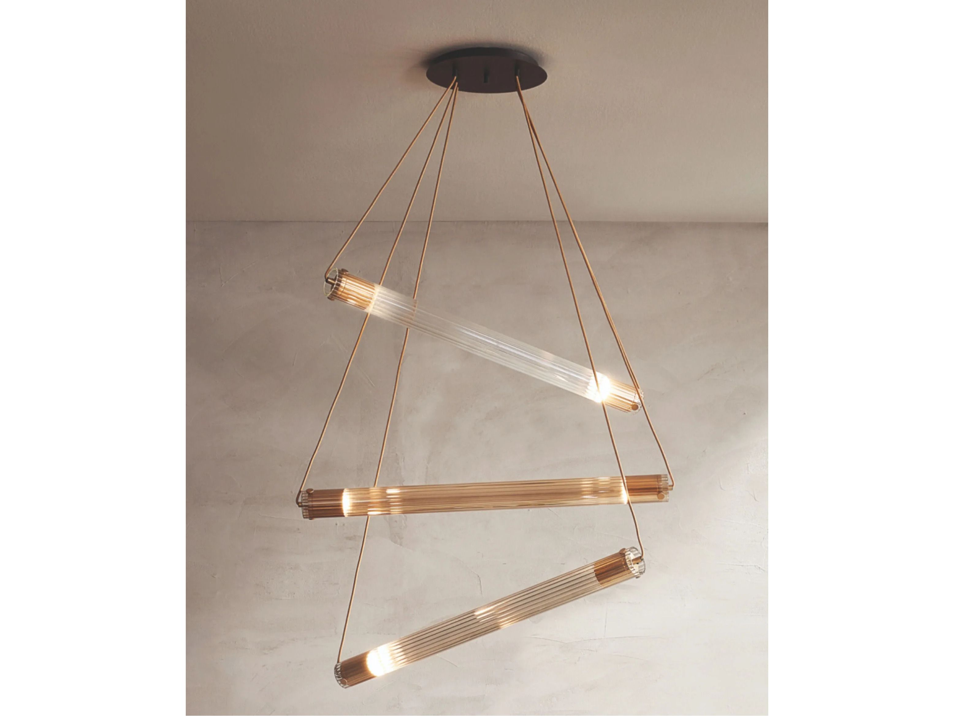 Подвесной светильник из стекла pyrex canneted RIFLESSI Tube ARCH-00095707 - Вид №1