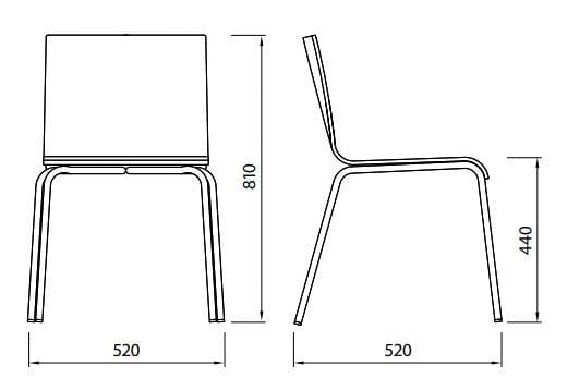 Деревянный штабелируемый стул ALMA DESIGN Касабланка ARCH-00097470 - Вид №3