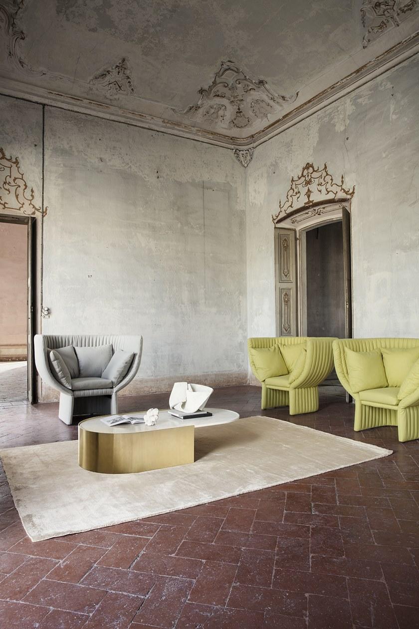 IOC project partners Овальный журнальный столик со столешницей из каррарского мрамора sun-id-1377680 - Вид №5