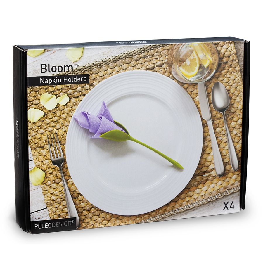 PE590 Набор держателей для салфеток peleg, bloom, 4 шт. Peleg Design  - Вид №19