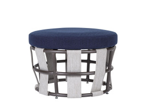 Ткань круглый сад пуфик