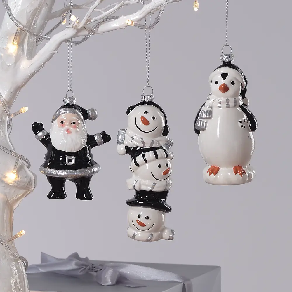 89378982 Украшение елочное «Снеговики», 934584 14.3x7x4.7 см STLM-1535842 Santreyd  - Вид №4