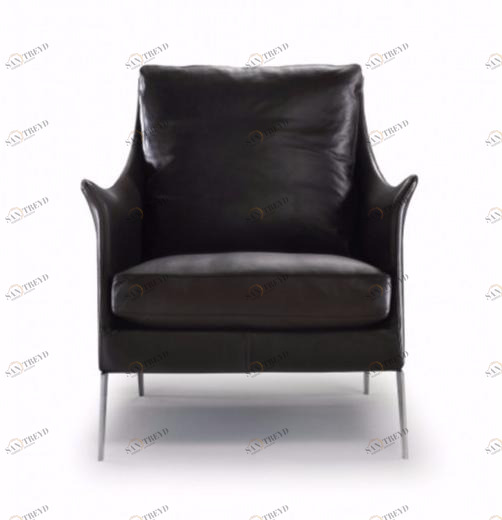 Flexform Кожаное кресло с подлокотниками Boss sun-id-1449744