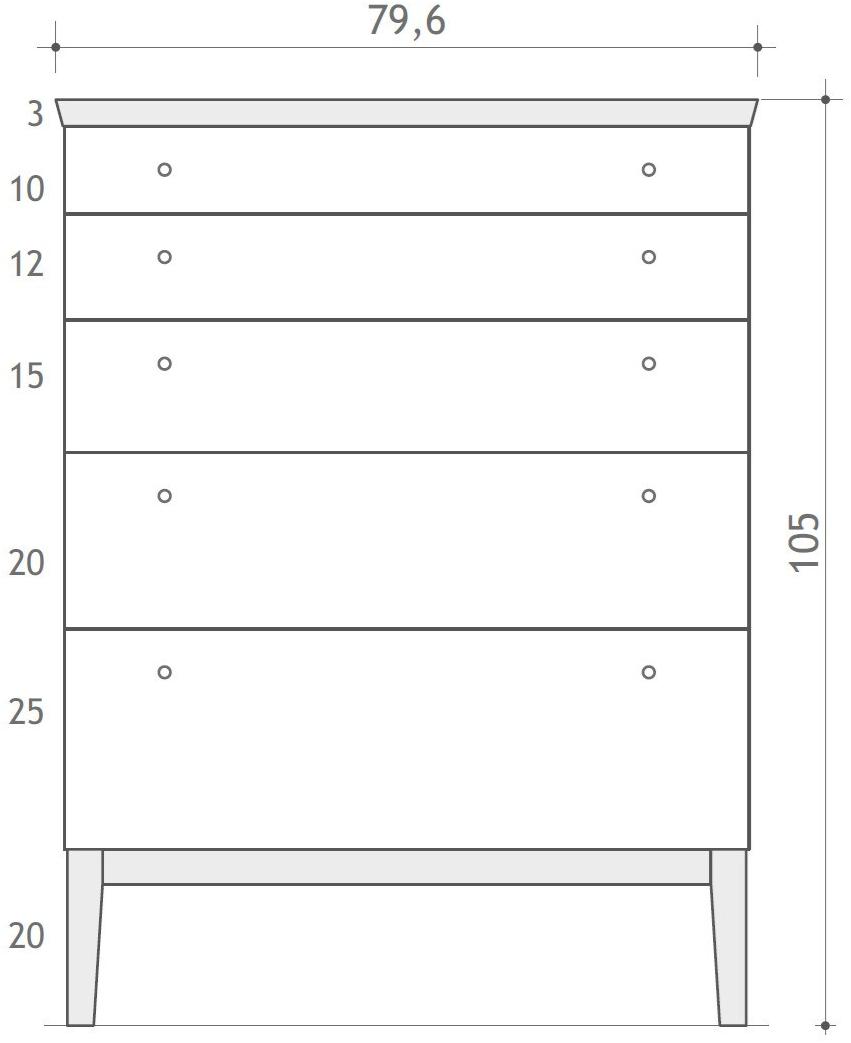 sixay furniture Комод из дерева Emily sun-id-1440309 - Вид №2
