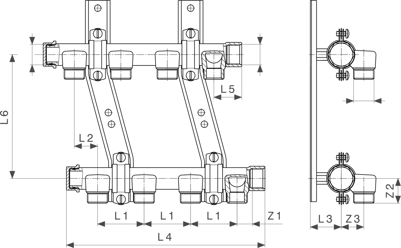 131 371 Модель 2005 Трубопроводные системы  Pexfit Pro  Коллекторы Santreyd  - Вид №4
