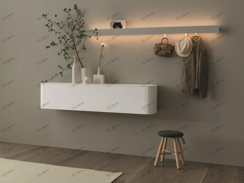 Caccaro Буфет из лакированной древесины с откидными дверцами Sideview sun-id-1391957