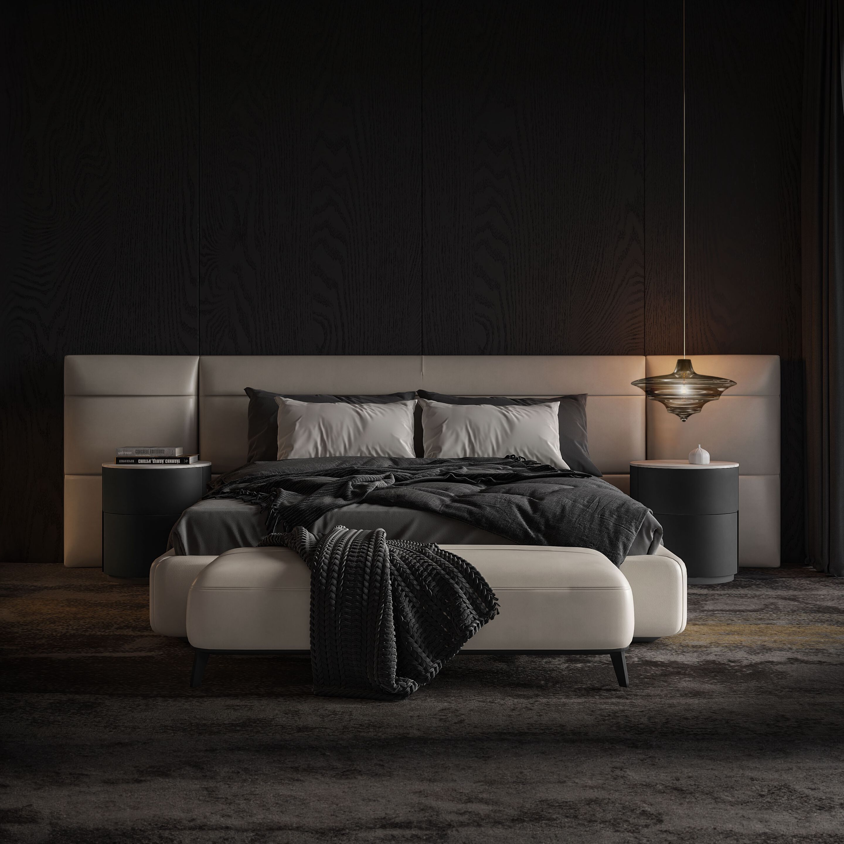 Кожаная мягкая скамья Wayne Enterprises Home Collection WE-077 ARCH-00009130 - Вид №1