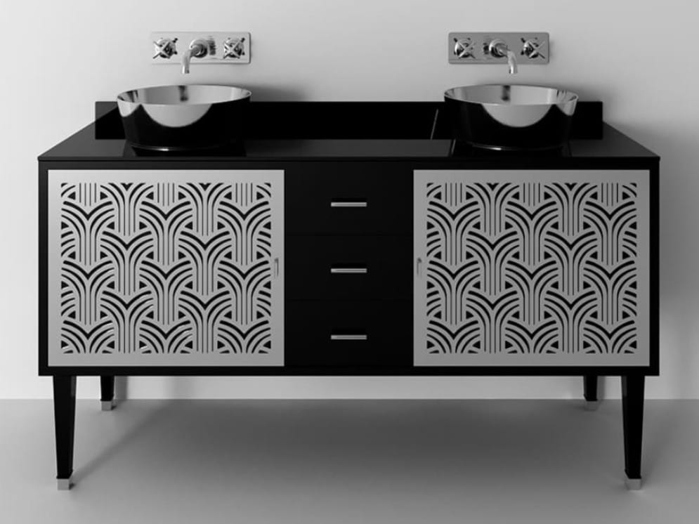 Деревянный напольный умывальник с дверцами Park Avenue CORA 3A ARCH-00091266