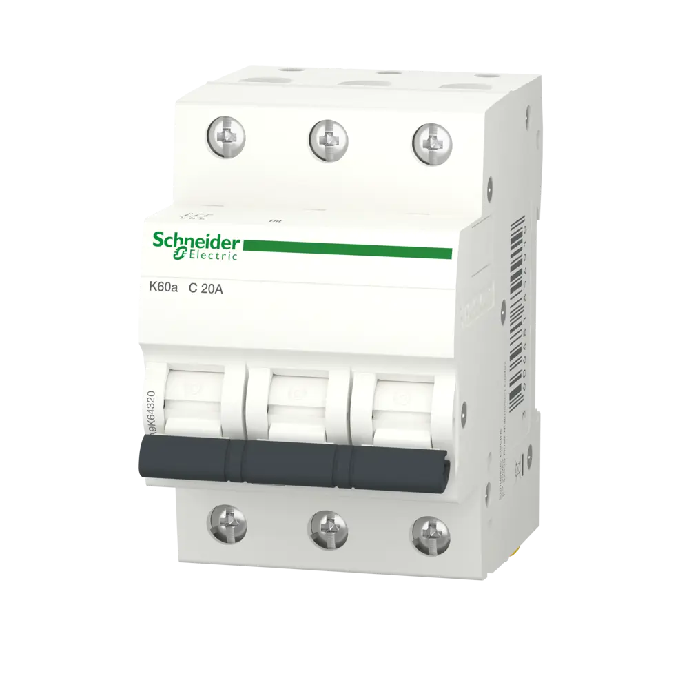Автоматический выключатель Systeme Electric Acti9 3P C20 А 4.5 кА 82850900 STLM-2120033 