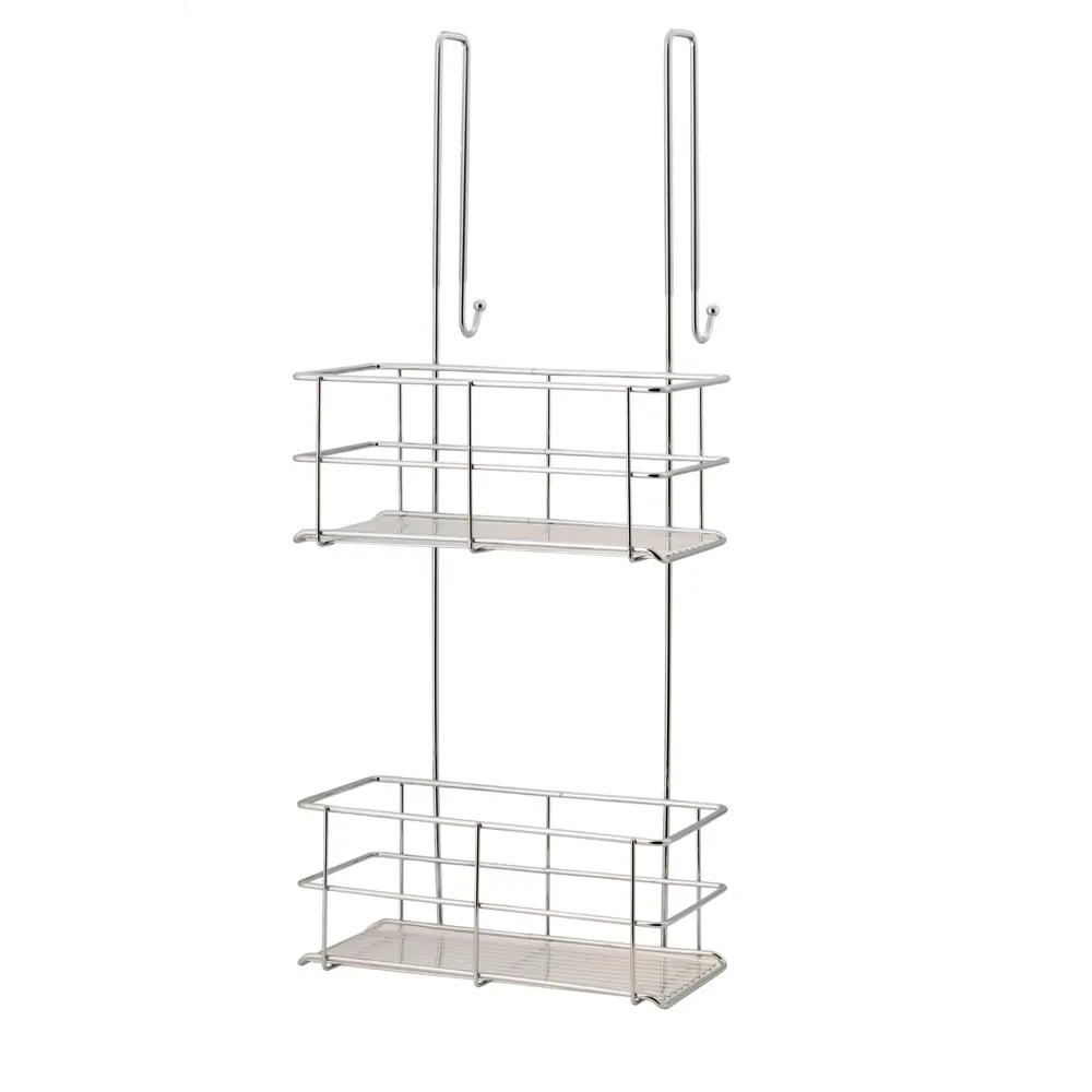 Полка для душевой кабины Swensa Caddy SWR-1006 двухъярусная металл цвет хром 82395584 STLM-2113342