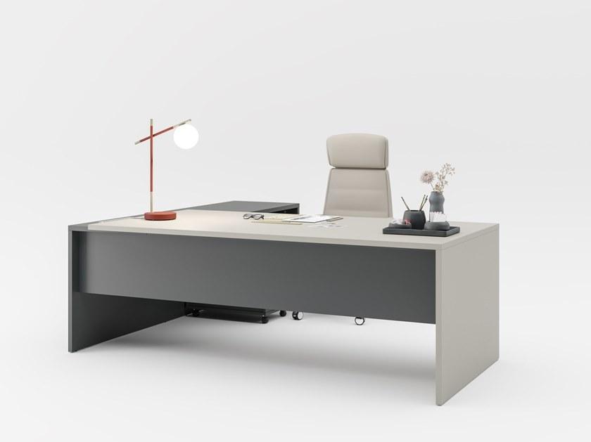 PROF Прямоугольный стол из fenix-ntm® с системой организации кабелей Entry sun-id-1424410 - Вид №4