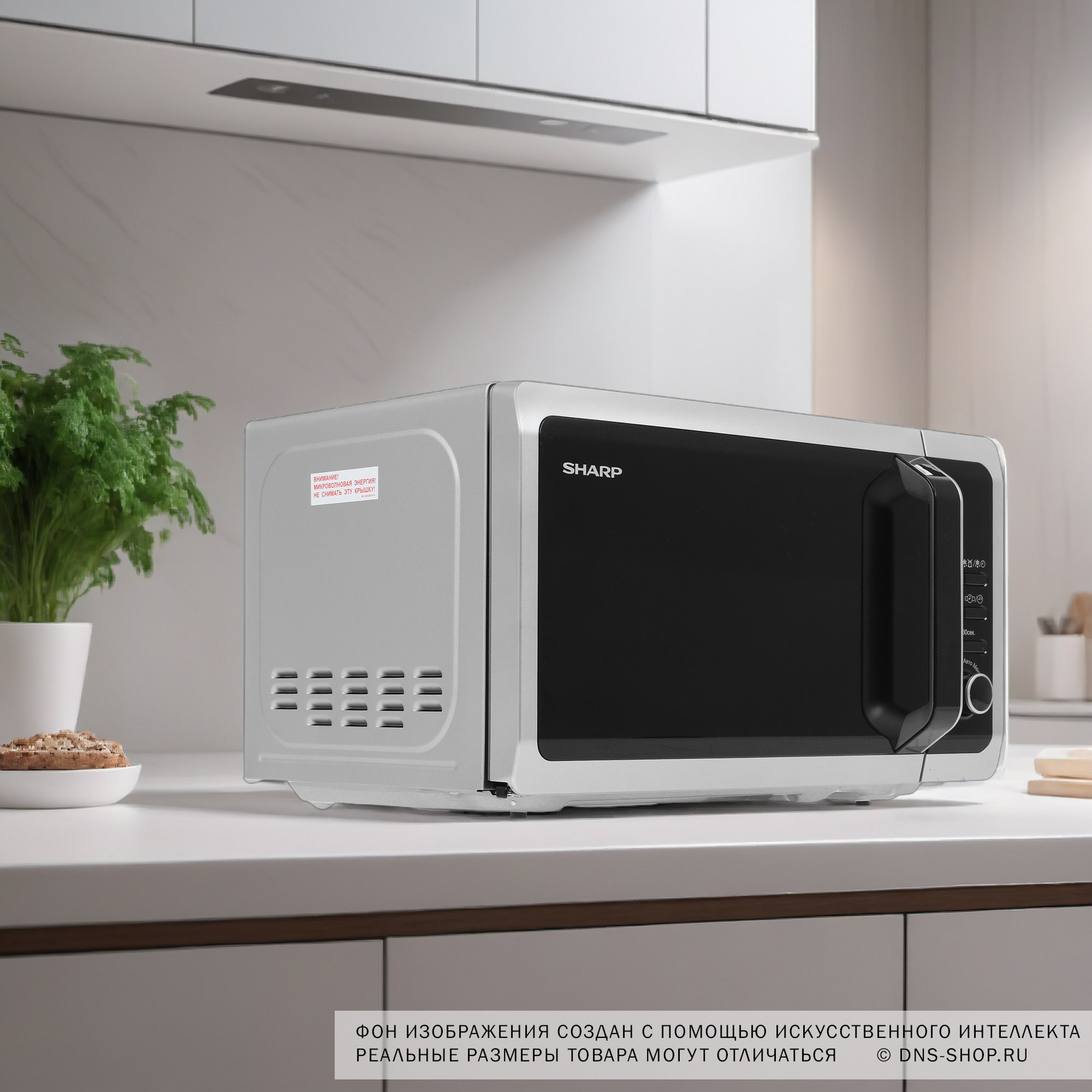 1109725 Микроволновая печь Sharp R2852RSL серебристый STDN-0024655 - Вид №9