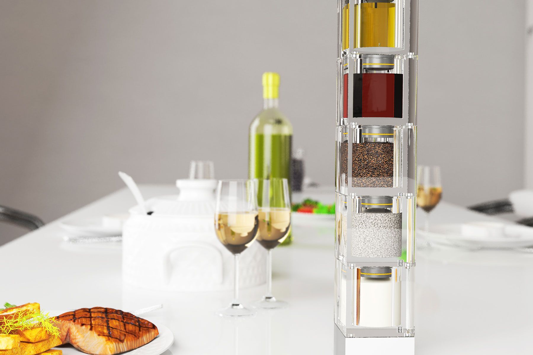 Соль и перец в стекле Concepticon SALADICE ARCH-00018005 - Вид №2