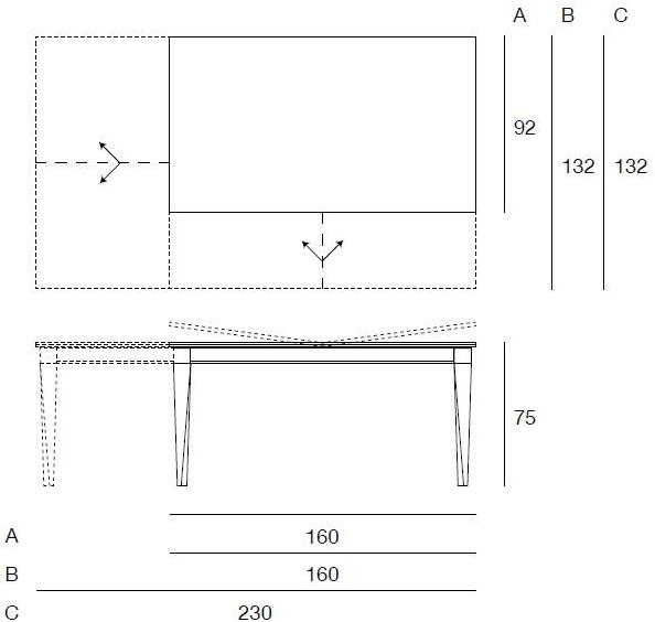 Pacini & Cappellini Квадратный раздвижной стол  5483  - Вид №5