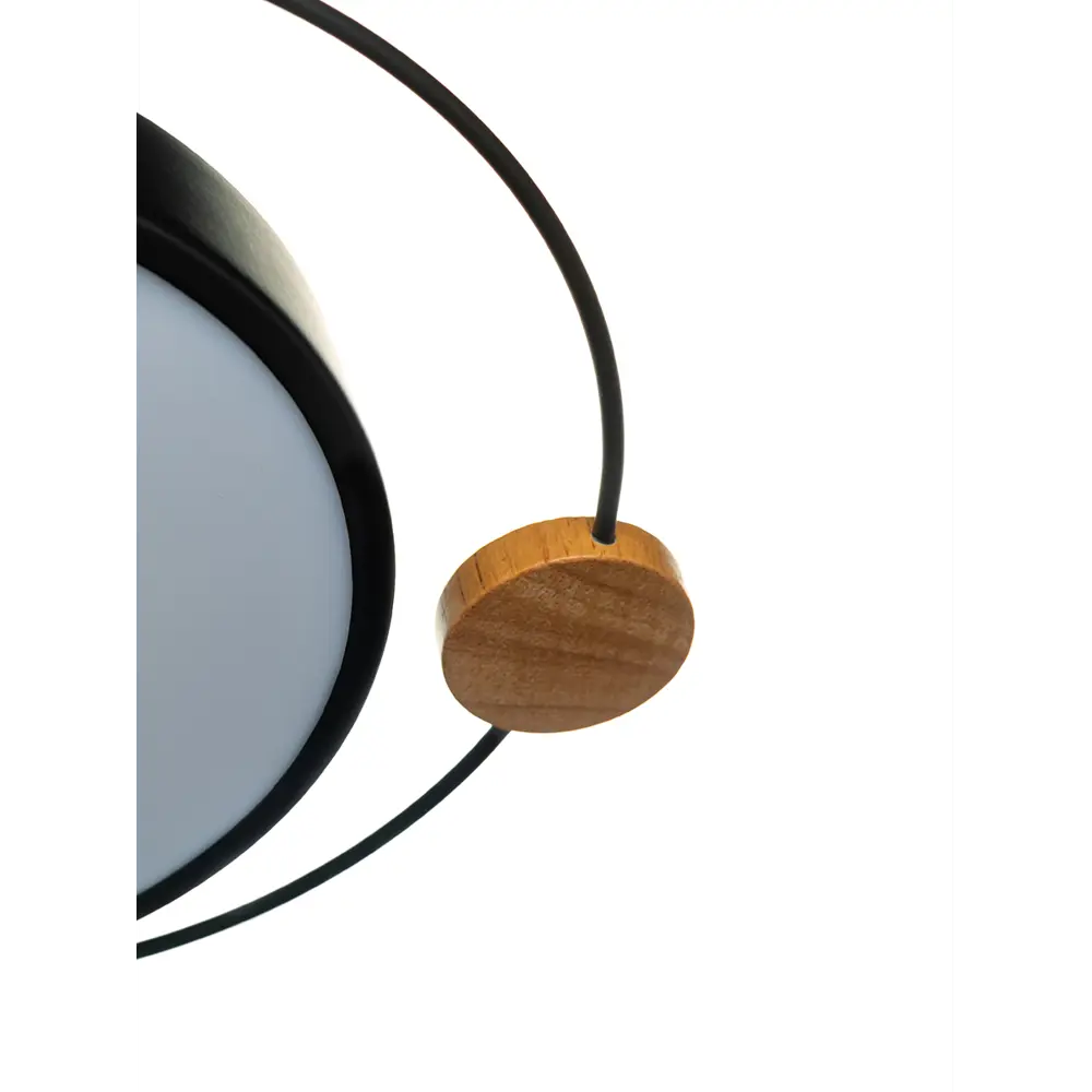 Люстра потолочная светодиодная Lamplandia Bergen Black L1479 с пультом управления, 15 м²,регулируемый белый свет, цвет черный 89728003 STLM-2112559  - Вид №9
