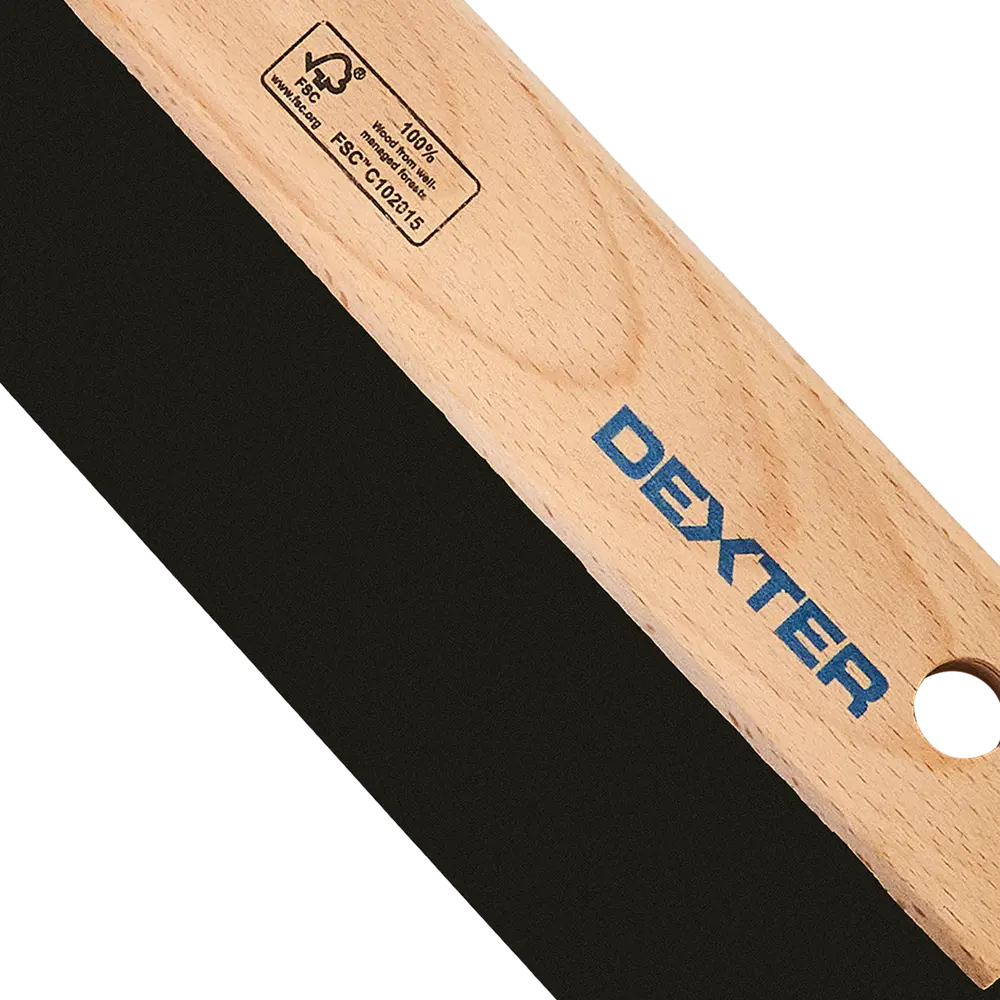 Резиновый шпатель Dexter для плитки и обоев с деревянной ручкой 195 мм 89124130 STLM-0078662 - Вид №1