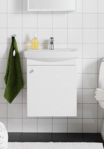 1751201 Life 500 M Шкаф Для Умывальника Белый М Дверь Hafa  Белый