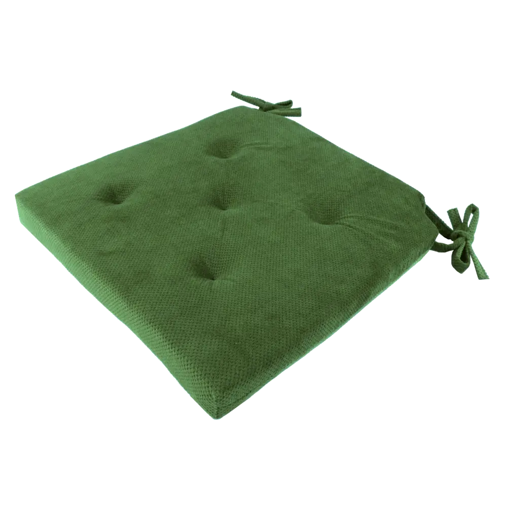 Подушка для стула Linen Way Грид 40/35x4x40 см полиэстер зеленый 82745306 STLM-2111579 - Вид №1