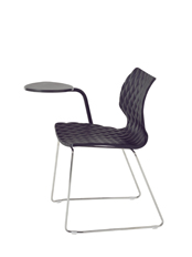 Uni 552T Стул со стальной рамой салазок с комплектом стола для конференций. Оболочка из полипропилена. Et al. Uni