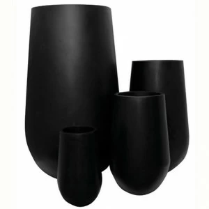 Вазон уличный черный 42х70 см "Белфаст" CAPI EUROPE СОВРЕМЕННЫЙ 081686 Черный