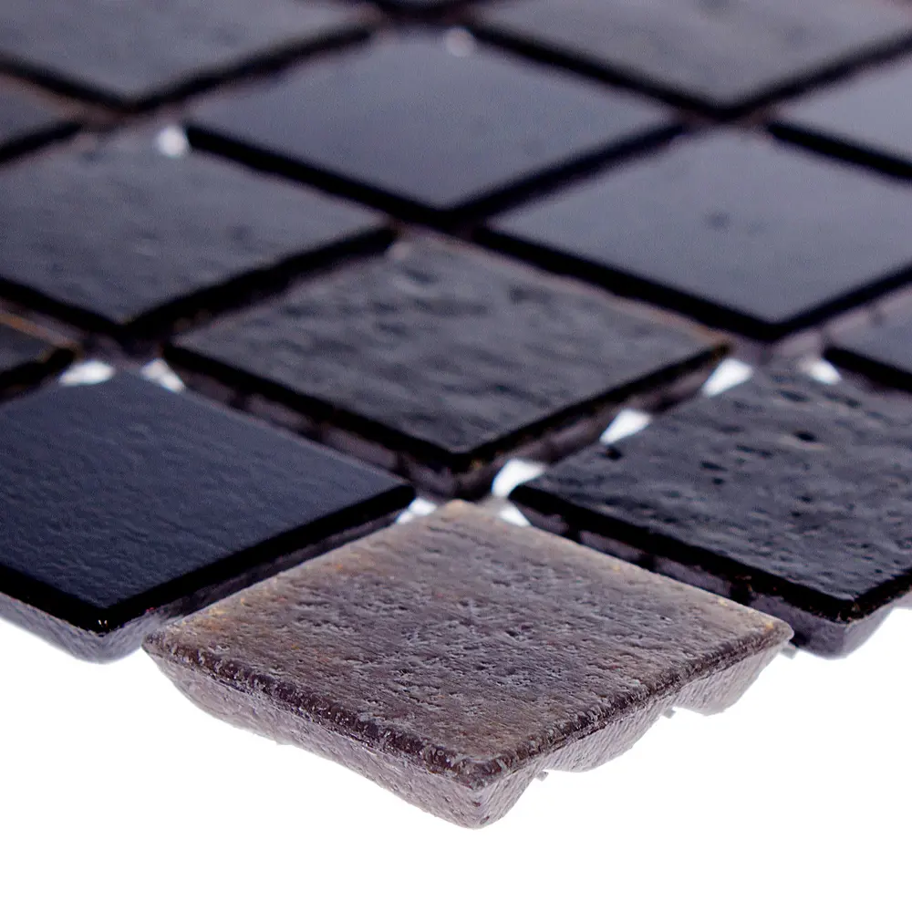 Мозаика Kreaforta черно-серая для интерьера и экстерьера 32.7×32.7 см 89400886 STLM-1572941 - Вид №2