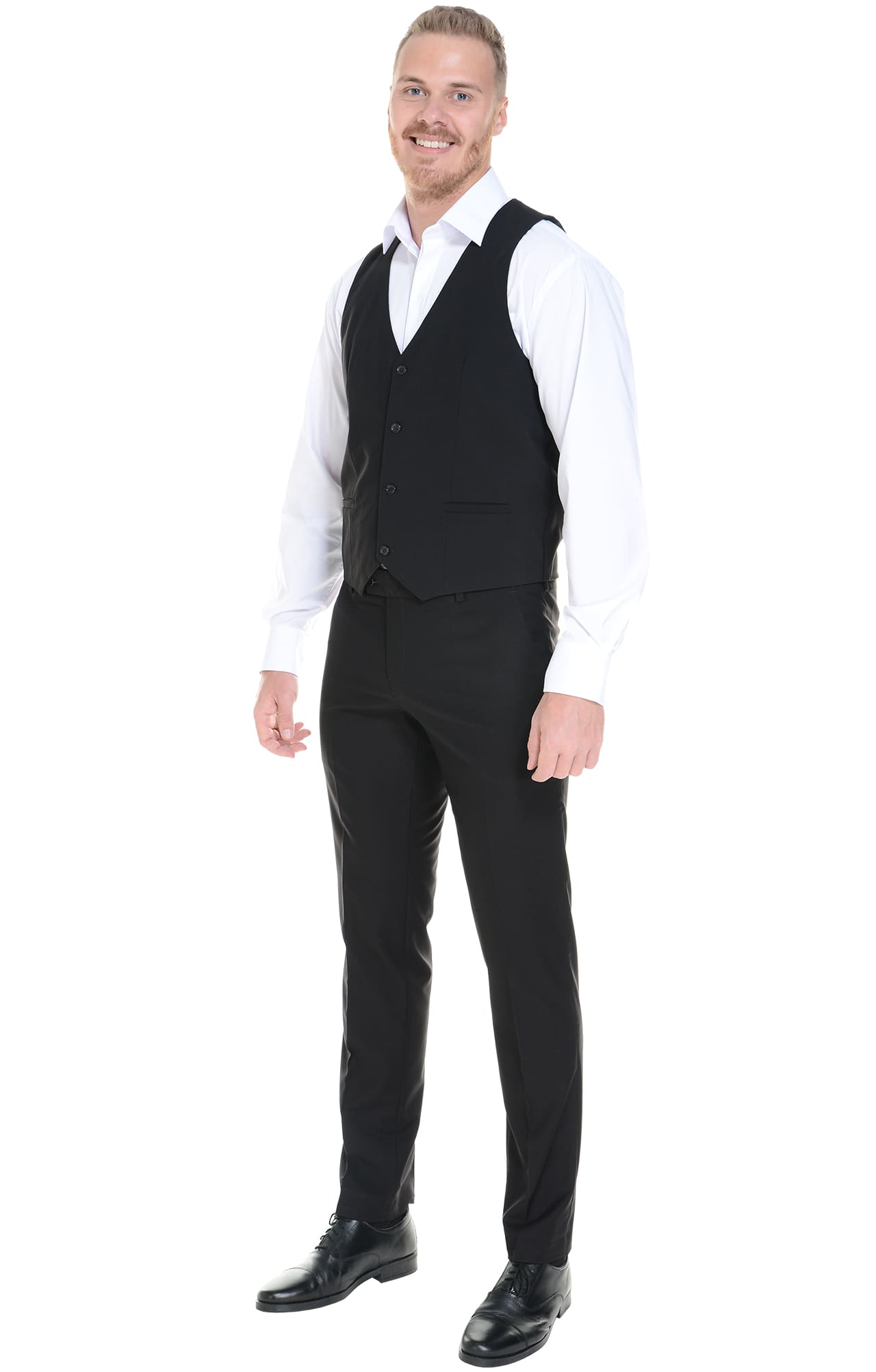 62864 Жилет  мужской BLACK El-Risto  Одежда для официантов  размер 44  - Вид №5