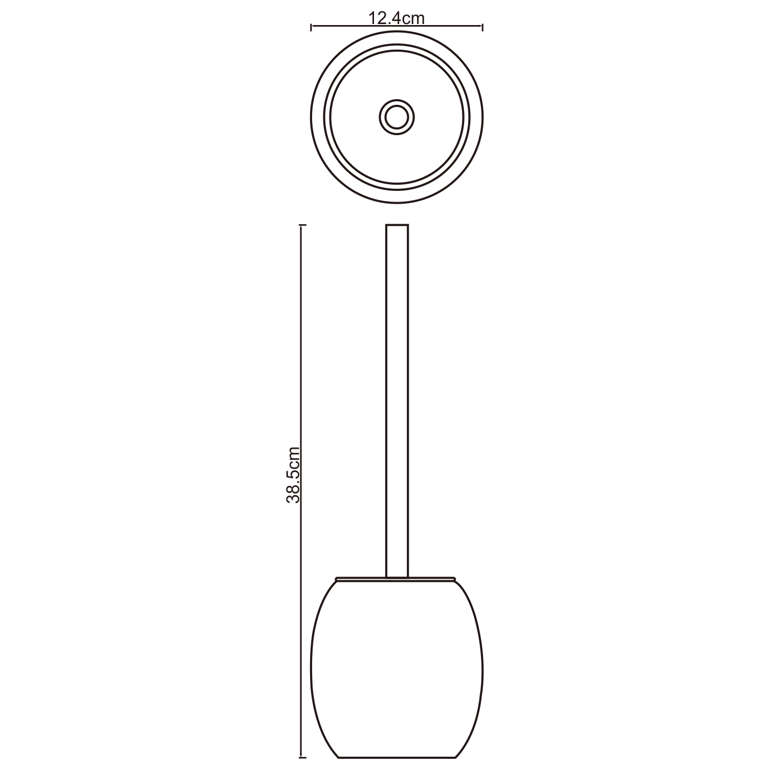 K-6727 Ruwer Щетка для унитаза WasserKRAFT Ruwer K-6700  - Вид №3