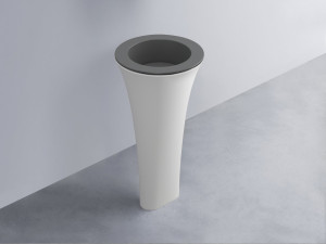 AMLA45-CM+AMPILT-CM+AMCOLT-BL Раковина Amedeo Tondo отдельностоящая cielo Enjoy + Amedeo