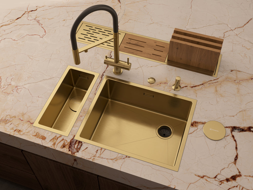 Кухонная мойка Taki 54-U/IF Side SF LG OMOIKIRI 4997092 - Вид №1