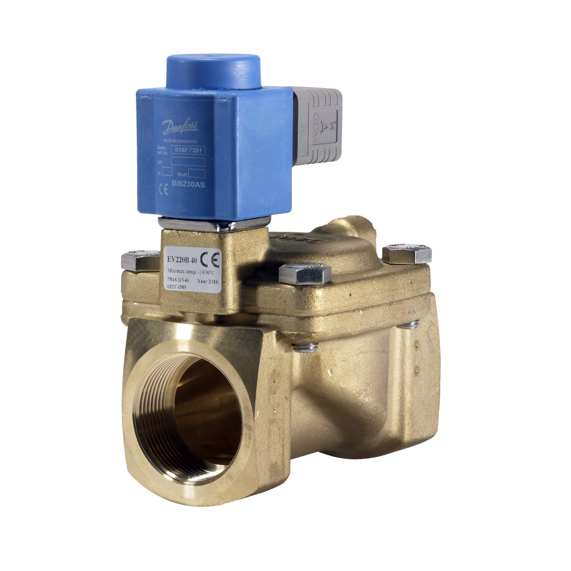 Danfoss EV220B — двухходовые электромагнитные клапаны для общей промышленности Клапан электромагнитный EV220B 032U8510  - Вид №46
