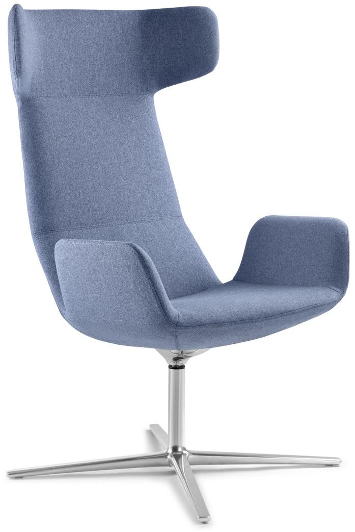 LD Seating Кресло с подголовником из ткани с 4 спицами Flexi lounge Flex xl f27 - Вид №4