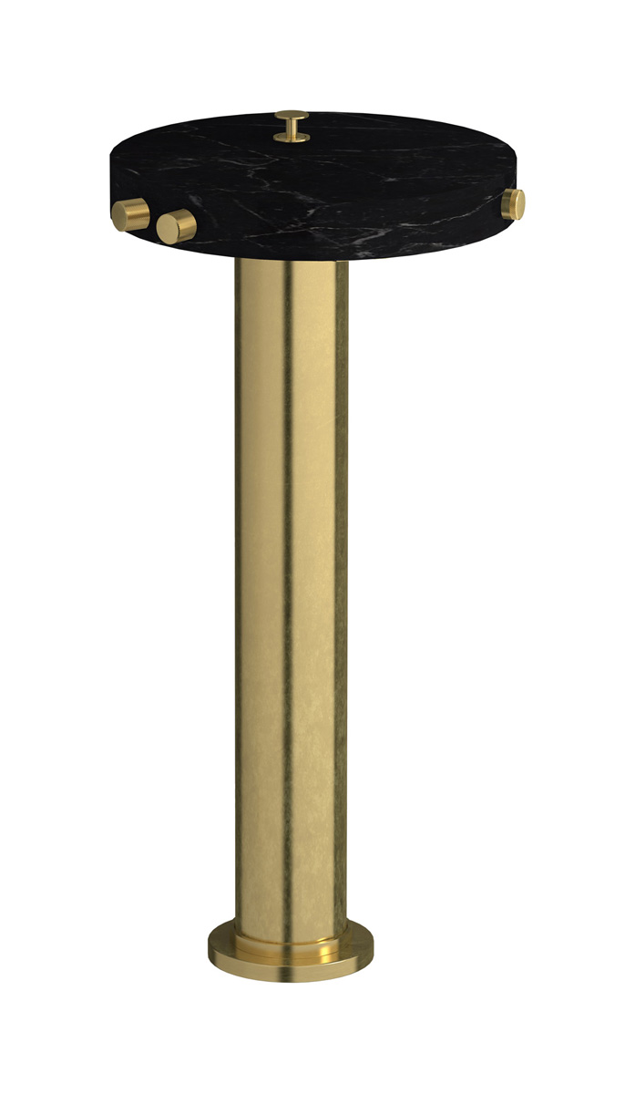 Напольный смесиель для ванны с встроенным душем. WE ARE IB mr399on_2 Natural Brass Marmo