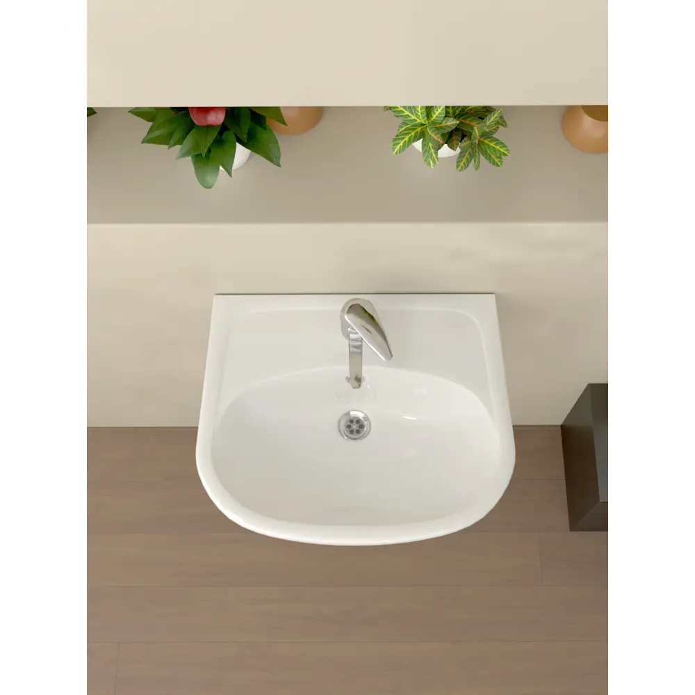 Керамин Рива - прямоугольная раковина из санфарфора для встраивания 88573854 STLM-0983665 - Вид №2